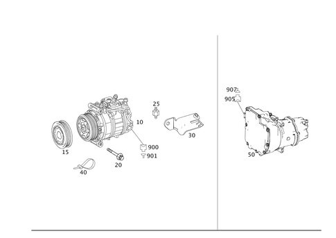 A/C Compressor for 2010 Mercedes-Benz S600 #0