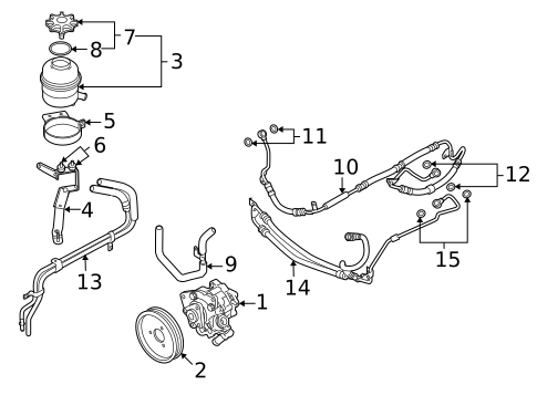 Pump & Hoses for 2008 BMW M6 #0