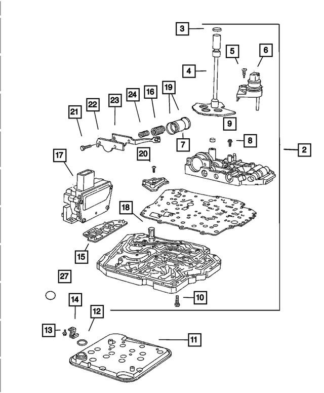 R5012907AD - Automatic Transaxle 4 Speed: Valve Body for Mopar Image image