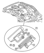 52129757AB - Wheels, Covers and Jacks: Jack Stowage Bracket And Locator for Jeep: Liberty Image