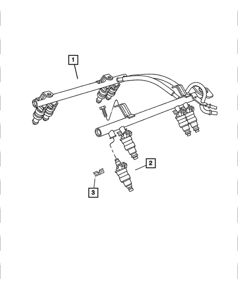 Fuel Rail for 2005 Dodge Ram 3500 #0