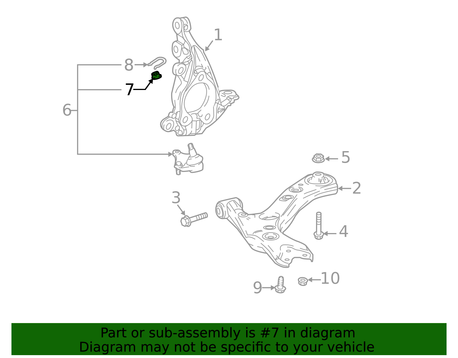 Set of 2 Front Lower Ball Joint Left and Right Compatible with Lexus