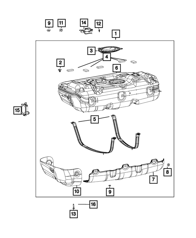 68260368AA - Fuel: Fuel Pump Access Cover for Mopar Image