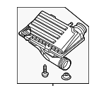 4E129611AK - : Air Filter and Housing Assembly for Audi Image