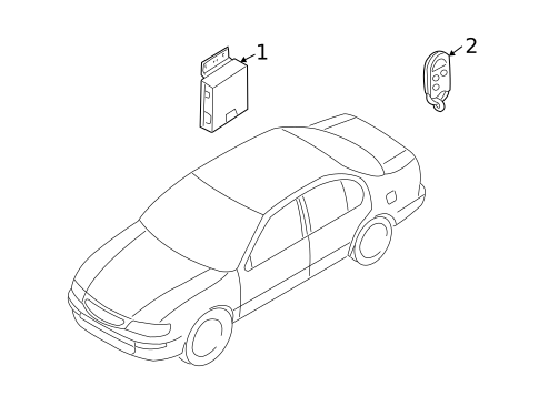 Alarm System for 2001 INFINITI I30 #0