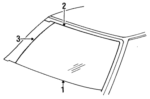 Reveal Moldings for 1984 Chrysler Executive Sedan #1