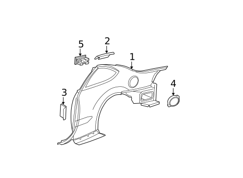 Quarter Panel & Components for 2002 Pontiac Grand Am #1