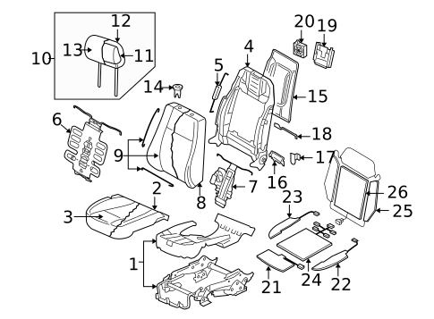 Front Seat Components for 2006 Volkswagen Phaeton #0