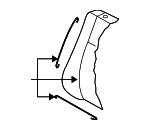 3D0881805ADPUU - Body: Seat Back Cover for Volkswagen: Phaeton Image