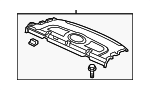 84500TK4A01ZB - Body: Pkg Tray Trim for Acura Image