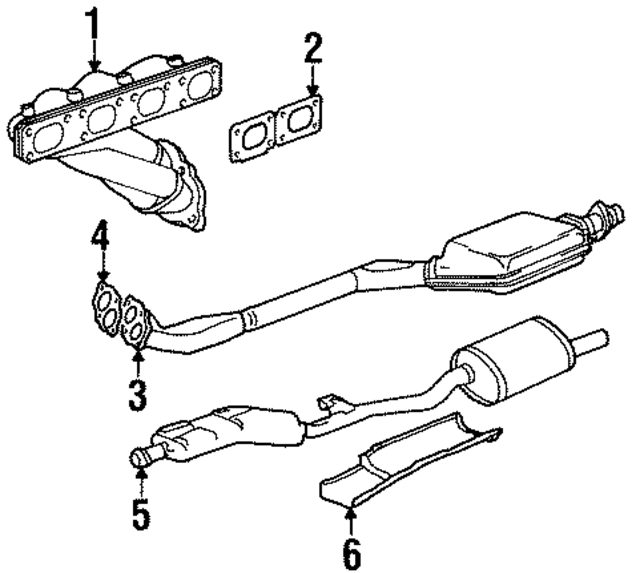18101247442 - Exhaust: Exhaust Muffler for BMW Image