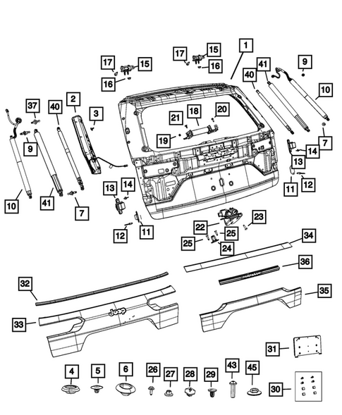 Liftgates and Tailgates for 2024 Jeep Grand Cherokee #0