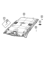 6UA07HL1AA - Interior Trim: Audio Microphone for Ram: 1500, 2500, 3500 Image