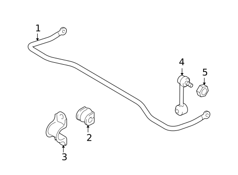 Stabilizer Bar & Components for 2011 Mazda 6 #1