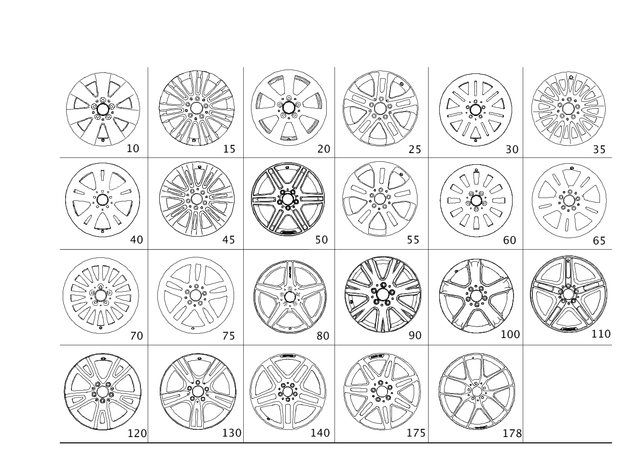 2044015702 - Wheels and Accessories: Disc Wheel for Mercedes-Benz: C250, C300 Image