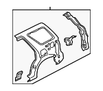 5L8Z7827865AA - : Inner Panel Assembly for Ford: Escape | Mercury: Mariner Image