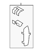 26698CA000 - : Disc Brake Anti-Rattle Clip Set for Subaru: BRZ, WRX Image