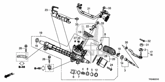 P.S. Gear Box (Eps) for 2012 Honda Civic #0