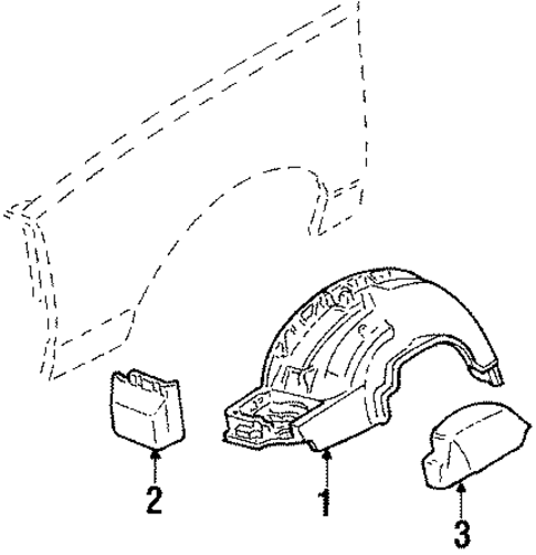 Inner Components for 1986 Oldsmobile Cutlass Supreme #1