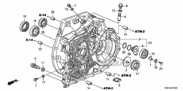 Torque Converter Case for 2008 Honda Civic #0