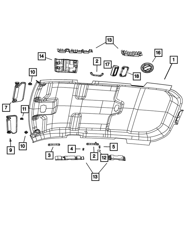 4680641AA - : Side Air Bag Counter Measure, Left Front for Mopar Image