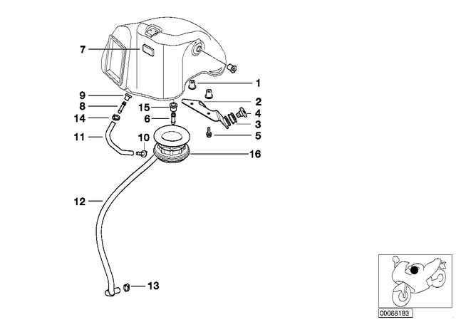 13717655848 - : Blind Rivet Nut, Flat Headed - M6 for BMW-Motorrad Image