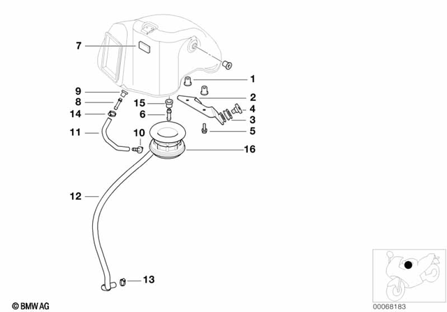 13537795244 - : Hose Clamp for BMW-Motorrad Image