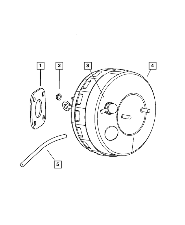 5154912AA - Service Brakes: Brake Vacuum Hose for Mopar Image