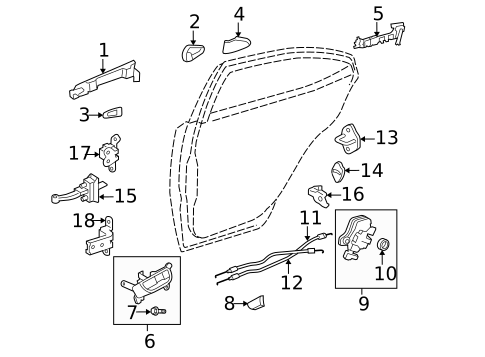 Lock & Hardware for 2010 Lexus IS F #0