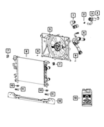 68249185AD - Cooling: Radiator Cooling Fan Module for Mopar Image