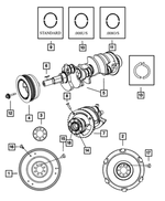 5038113AD - 6.1L Gas; Engine: Flywheel for Mopar Image