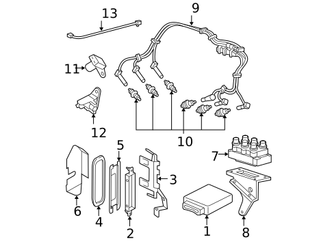 Ignition Wire & Related Components for 2005 Ford Explorer #0