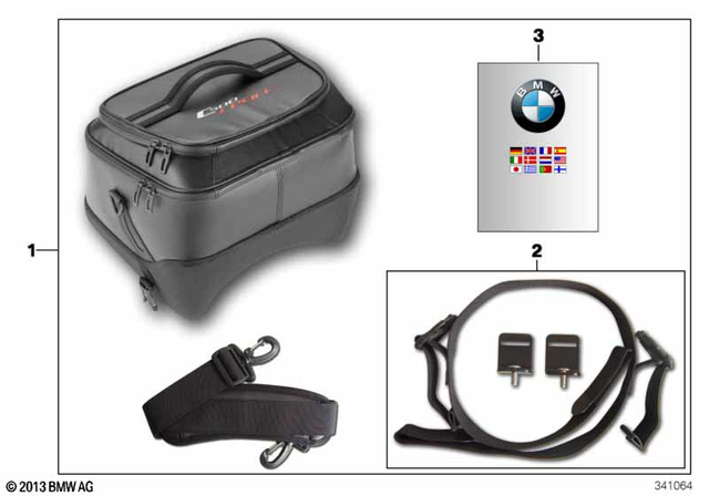 77458551271 - Luggage &amp; Storage: Center Tunnel Pocket      for BMW-Motorrad Image