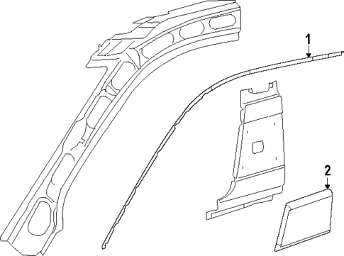 Exterior Trim - Pillars for 2025 Ram ProMaster EV #0