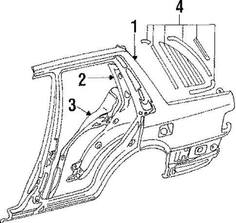 Quarter Panel for 1987 Mazda 323 #1
