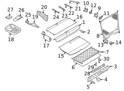 Interior Trim - Rear Body for 2013 Mini Cooper #0