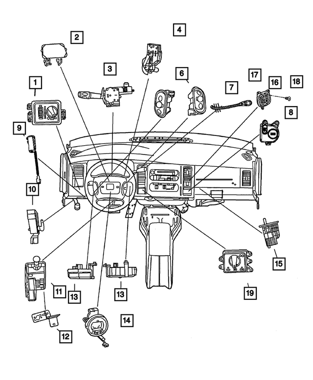 56021673AD - Electrical: Headlamp Switch for Mopar Image