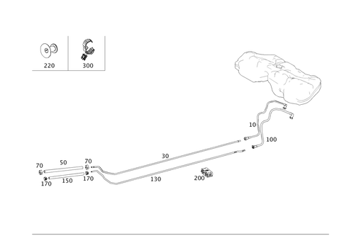 Fuel Lines, Diesel Vehicles for 2016 Mercedes-Benz E550 #0