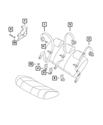 68266756AA - Restraints: Seat Belt Bracket for Ram: ProMaster City Image