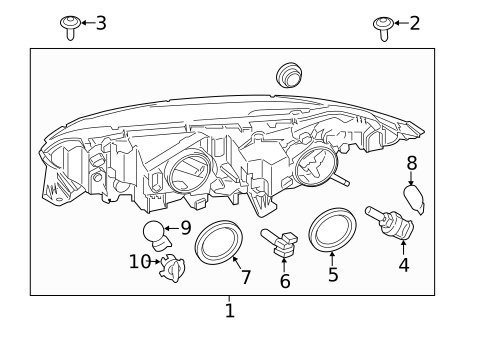 Headlamp Components for 2019 Ford Transit Connect #0