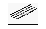 86542FJ060 - Body: Wiper Blade for Subaru: Crosstrek, Impreza, WRX, WRX STI, XV Crosstrek Image