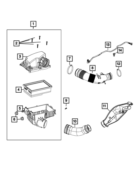 Air Cleaner for 2019 Fiat 500L #0