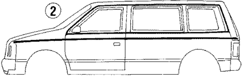 Stripe Tape for 1987 Dodge Grand Caravan #0