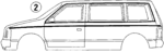 4443506 - Body: Stripe Tape for Chrysler: Town &amp; Country | Dodge: Caravan, Grand Caravan, Mini Ram Image