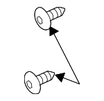 9423101 - Body: License Bracket Screw for GM Image