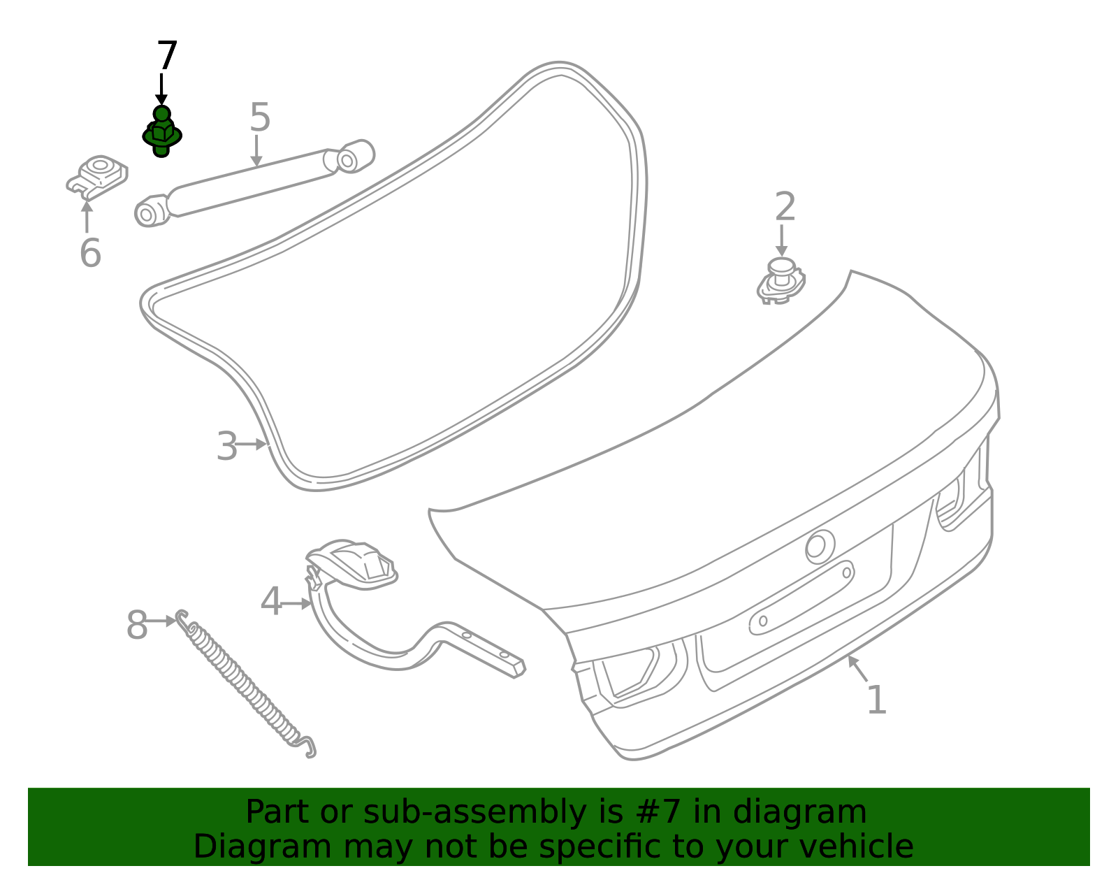 2006-2026 BMW Lift Cylinder Ball Stud 41628259236 | OEM Parts Online