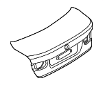 41007288757 - : Trunk Lid for BMW: 320i, 320i xDrive, 328d, 328d xDrive, 328i, 328i xDrive, 330e, 330i, 330i xDrive, 335i, 335i xDrive, 340i, 340i xDrive, ActiveHybrid 3, M3 Image