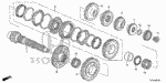 232205C8000 - Transmission - Manual: COUNTERSHAFT for Honda Image