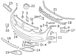 7145A48F73 - Body: Bumper Cover Bolt for BMW: 228 xDrive Gran Coupe, 228i, 228i Gran Coupe, 228i xDrive, 228i xDrive Gran Coupe, 230i, 230i xDrive, 320i, 320i xDrive, 328d, 328d xDrive, 328i, 328i GT xDrive, 328i xDrive, 330e, 330i, 330i GT xDrive, 330i xDrive, 335i, 335i GT xDrive, 335i xDrive, 340i, 340i GT xDrive, 340i xDrive, 428i, 428i Gran Coupe, 428i xDrive, 428i xDrive Gran Coupe, 430i, 430i Gran Coupe, 430i xDrive, 430i xDrive Gran Coupe, 435i, 435i Gran Coupe, 435i xDrive, 435i xDrive Gran Coupe, 440i, 440i Gran Coupe, 440i xDrive, 440i xDrive Gran Coupe, 740i, 750e xDrive, 760i xDrive, ActiveHybrid 3, i3, i3s, i4, i7, i8, M2, M235i, M235i xDrive, M235i xDrive Gran Coupe, M240i, M240i xDrive, M3, M4, M440i, M440i xDrive, X1, X2, X3, X4, X5, X6 Image