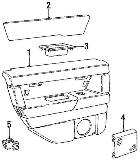 Interior Trim - Rear Door for 1995 Volvo 850 #0